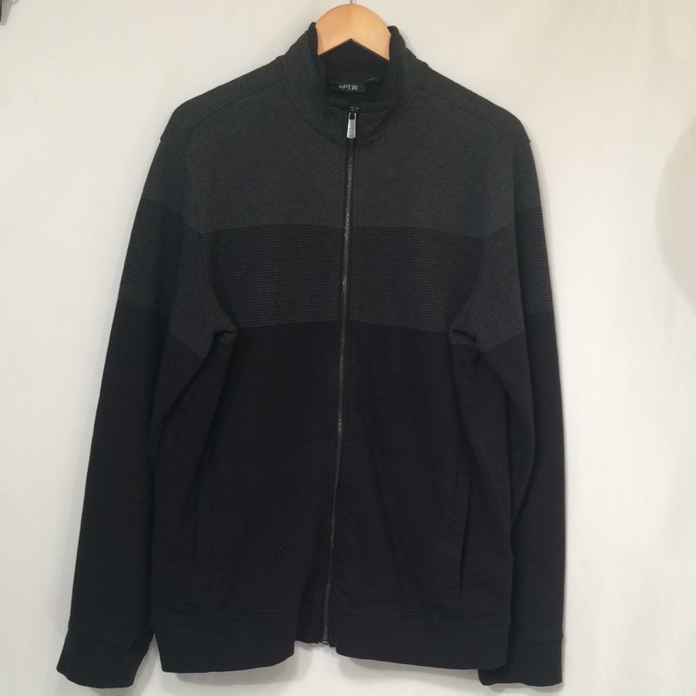 APT 9 men’s L  zip up cardigan (552)